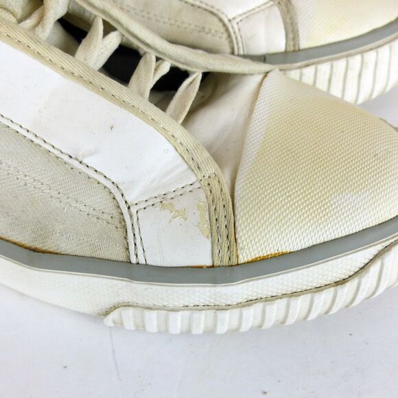 G-Star Raw Scuba High Top Fashion Sneaker Men 43 EU 10 US M White Techwear FLAWS - Picture 4 of 16